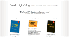Desktop Screenshot of bokstavligt.com